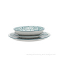 Western style Wholesale porcelain dinnerware pad printing